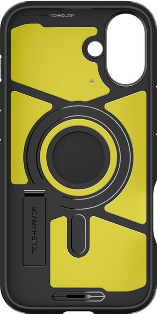 Etui Spigen Tough Armor MAG Apple iPhone 16 6.1" MagSafe czarny/black ACS08216 (8809971231114) - obraz 4