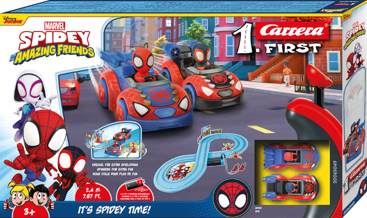 Гоночний трек Carrera First Spidey - It's Spidey Time! 2.4 м (4007486630499) - зображення 1