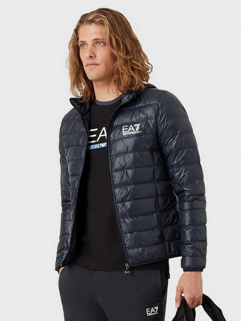 Куртка демісезонна чоловіча EA7 Train Core Id M Down Light Jacket L Синя (8052390697188/8052390697744) - зображення 2