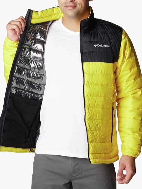 Куртка демісезонна чоловіча Columbia POWDER LITE™ L Жовтий/Чорний (194895173038) - зображення 4