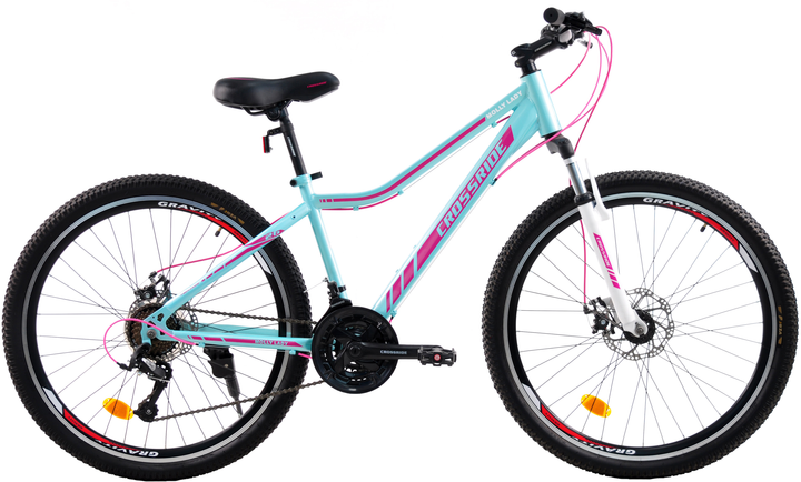 Акція на Велосипед Crossride Molly lady 26" 15" 2023 Бірюзовий (02251-Ч-15) від Rozetka