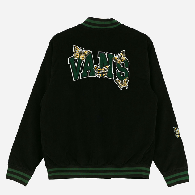 Бомбер чоловічий Vans VN0007WK-BLK1 XL Чорний (196571433450) - зображення 9