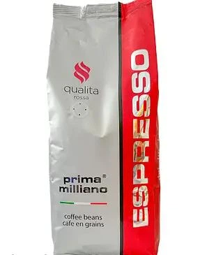 Кофе в зернах Espresso Milano Qualita Rossa 1 кг (50/50) - Фото 1 Кофе в зернах Espresso Milano Qualita Rossa 1 кг (50/50) - изображение 1