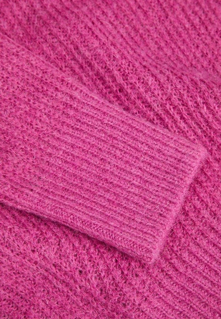 Джемпер JJXX Ember Fluffy Crew Neck Knit Фуксія S 12200506 - Фото 3 Джемпер JJXX Ember Fluffy Crew Neck Knit Фуксія S 12200506 - зображення 3