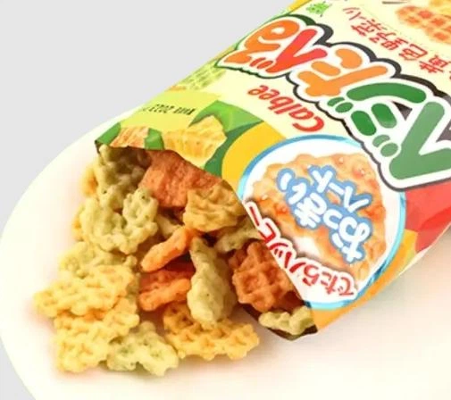 Японские овощные чипсы Calbee Veggie Eat Lightly Salad Taste 55г - изображение 4