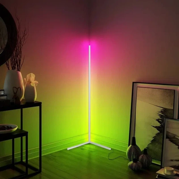 Лампа підлогова 1.4 m для спальні RGB світлодіодна - зображення 5