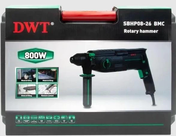 Перфоратор DWT SBHP08-26 BMC (800 Вт 2.8 Дж кейс) - изображение 5