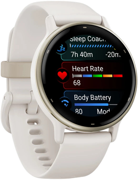 Smartwatch Garmin Vivoactive 5 42.2 mm Ivory/Cream Gold (010-02862-11) - obraz 3