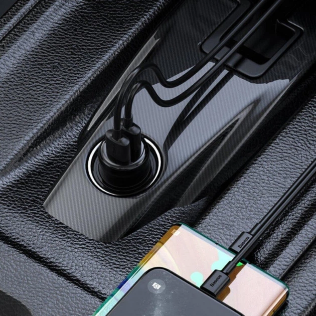 Автомобильный FM-трансмиттер (модулятор) Baseus Portable Display c мобильной панелью Bluetooth 5.0 MP3 TF-card AUX-out и функцией зарядного устройства (2USB 3.1A) с вольтметром - Фото 9 Автомобильный FM-трансмиттер (модулятор) Baseus Portable Display c мобильной панелью Bluetooth 5.0 MP3 TF-card AUX-out и функцией зарядного устройства (2USB 3.1A) с вольтметром - изображение 9