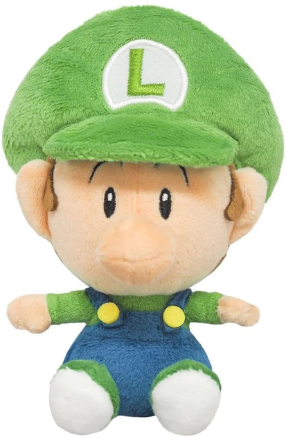 Maskotka 1UP Distribution Super Mario: Baby Luigi 16 cm (3760259935375) - obraz 1