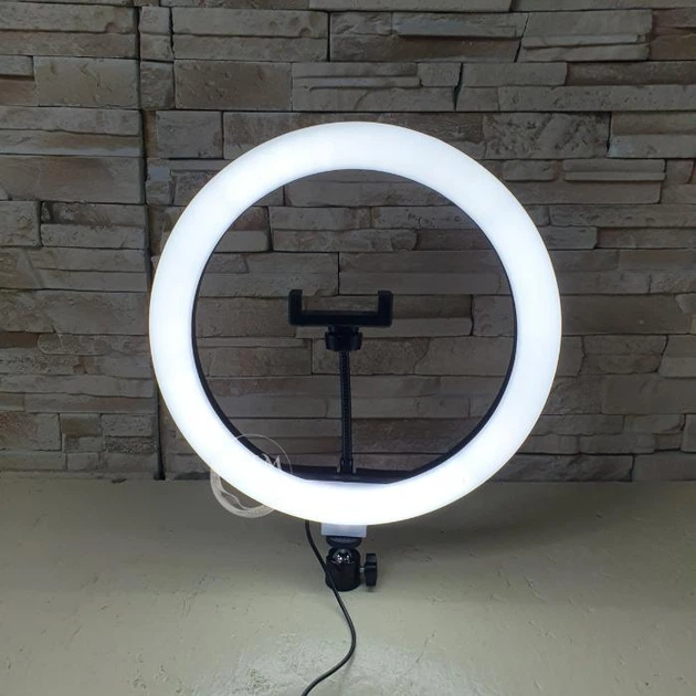 Кольцевая светодиодная Led лампа Ring Fill Light 30 cм с держателем для телефона QX-300 - изображение 3