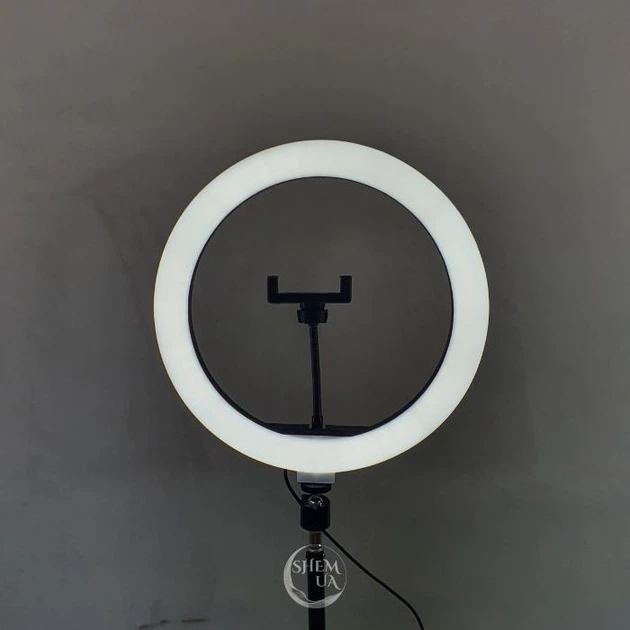 Кільцева LED лампа зі штативом 2м RING FILL LIGHT 30см свтлодіодна від USB селфі кольцо - QX-300T - зображення 6