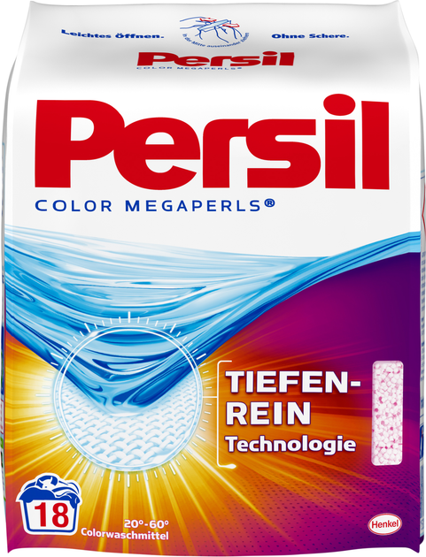 Порошок для прання Persil Color Megaperls для кольорових речей 18 прань (4015000968119) - зображення 1