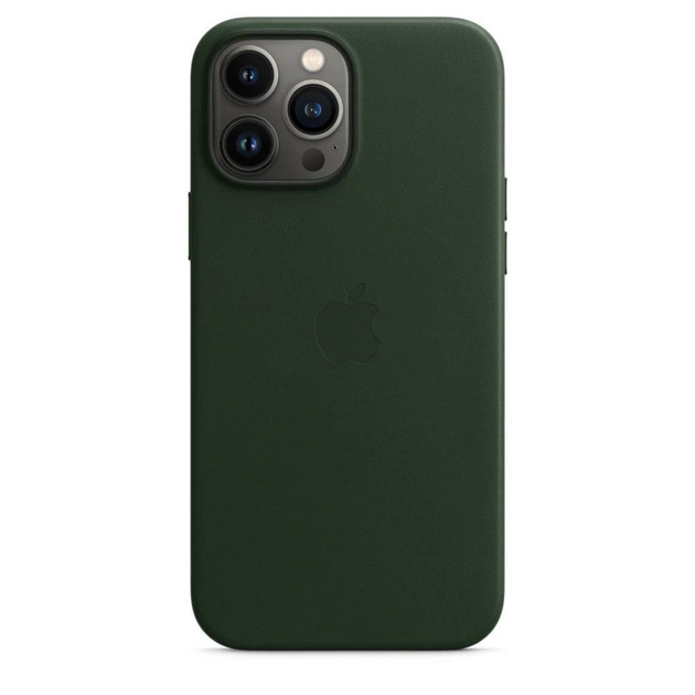 Чохол шкіряний Leather Case with MagSafe для iPhone 13 Pro Max - Sequoia Green - Фото 1 Чохол шкіряний Leather Case with MagSafe для iPhone 13 Pro Max - Sequoia Green - зображення 1