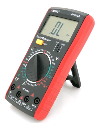 Мультиметр Aneng DT9205A вимірювання: V, A, R, C, T, функція hFE (YT32069) - зображення 4