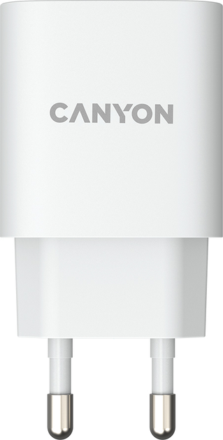 Ładowarka sieciowa Canyon H-18-01 QC 3.0 18W USB-A White (CNE-CHA18W) - obraz 1