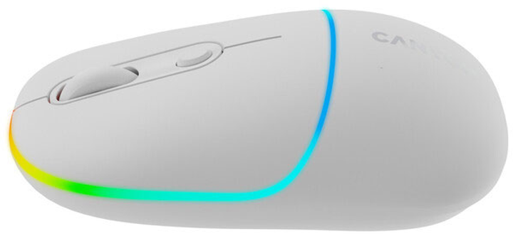 Миша Canyon MW-22 Dual Band RGB Wireless Snow White (CNS-CMSW22SW) - зображення 3
