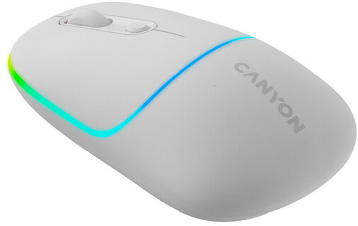 Миша Canyon MW-22 Dual Band RGB Wireless Snow White (CNS-CMSW22SW) - зображення 5