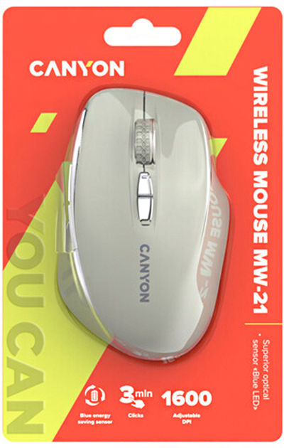 Миша Canyon MW-21 Wireless Cosmic Latte (CNS-CMSW21CL) - зображення 6