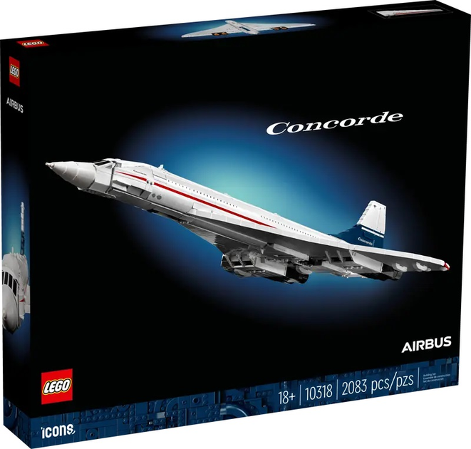 Конструктор LEGO Icons Concorde літак 2083 деталі (10318) (955555905945729) - Уцінка - зображення 1