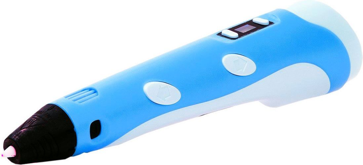 Комплект 3D-ручка 3DPen Blue и 100 метров пластика + планшет для рисования, ножницы, наперстки - изображение 3