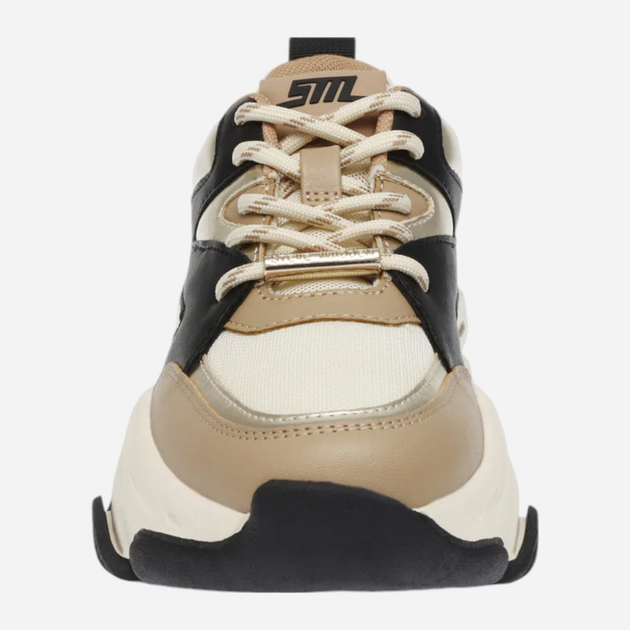 Sneakersy damskie do kostki Steve Madden Progressive Sneaker SM19000096-338 37 23 cm Beżowy/Czarny (8720857457582) - obraz 3