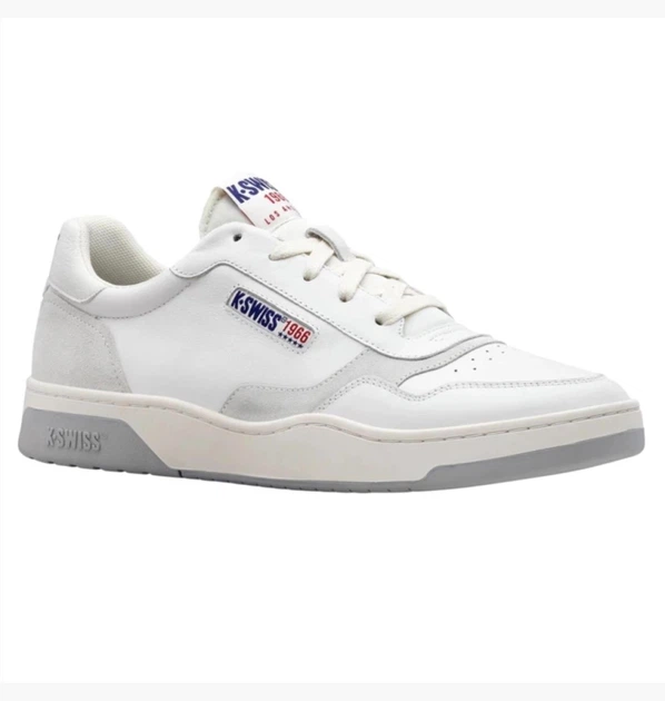 Шкіряні кросівки K-Swiss Cannoncourt LTH Color: White/White US10 EU43 28CM - Фото 1 Шкіряні кросівки K-Swiss Cannoncourt LTH Color: White/White US10 EU43 28CM - изображение 1