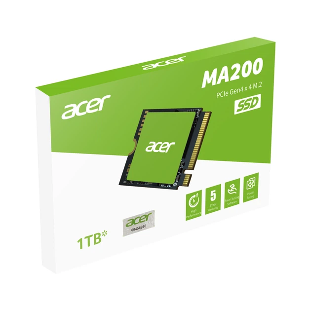 Накопичувач SSD M.2 2230 1TB MA200 Acer (BL.9BWWA.154) - Фото 6 Накопичувач SSD M.2 2230 1TB MA200 Acer (BL.9BWWA.154) - изображение 6