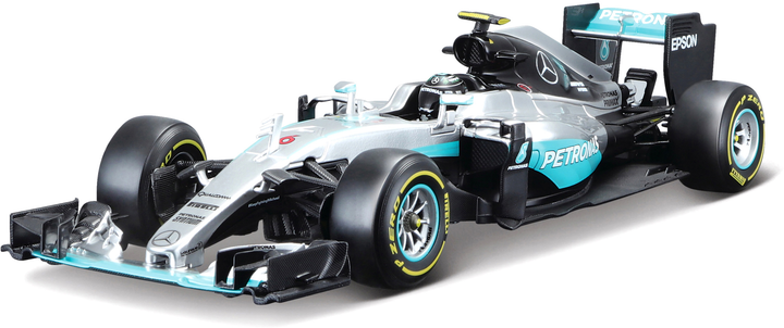 Metalowy model samochodu Bburago Mercedes F1 W07 Hybrid Rosberg (4893993010110) - obraz 1