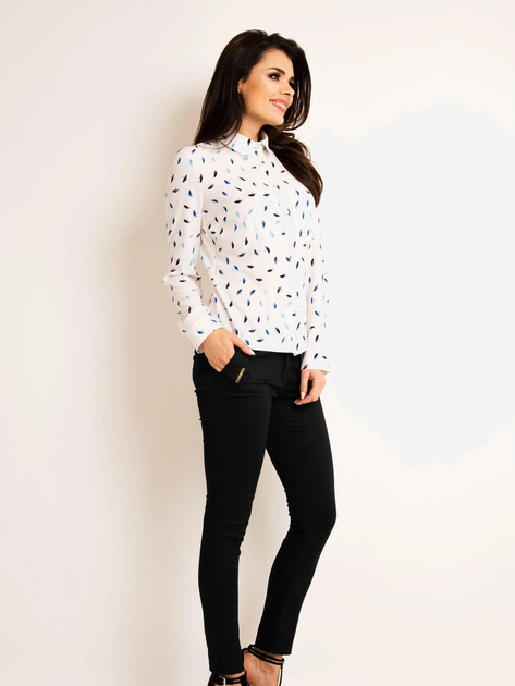 Koszula damska Awama A173 M Granatowa (5902360534193) - obraz 5