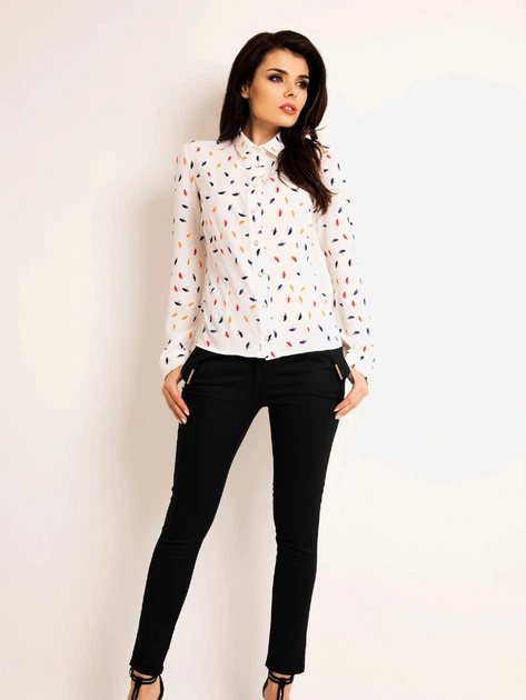 Koszula damska Awama A173 L Wielokolorowa (5902360534162/5902360534605) - obraz 3