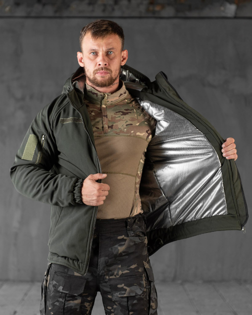 Тактична зимова куртка SoftShell Omni-Heat M олива (56085) - зображення 2