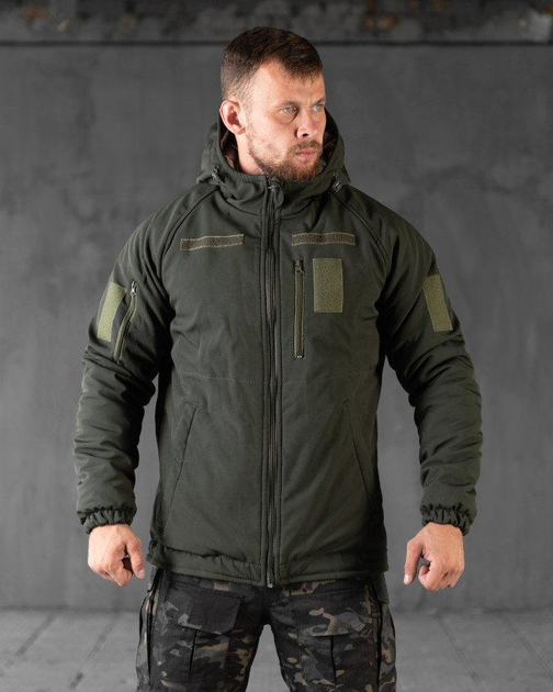 Тактическая зимняя куртка SoftShell Omni-Heat S олива (56085) - изображение 1