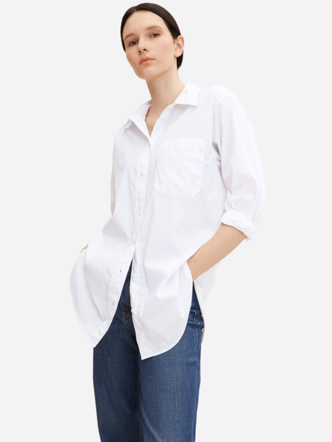 Koszula damska długa Tom Tailor 1032792 S Biała (4065869249232) - obraz 3