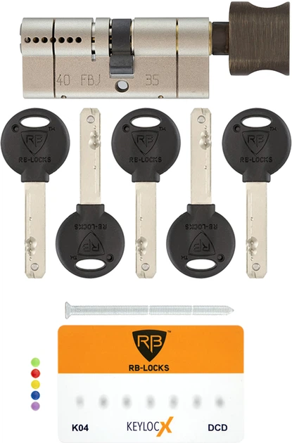 Цилиндр RB-Locks RB DIN_KT KEYLOCX 115 NST 55x60T TO_ABR CAM30 5KEY RB1 K04 BOX 55x60 (RAV7000028303) - изображение 7