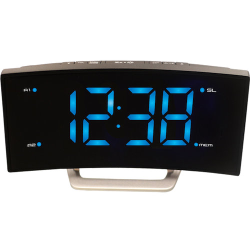 Годинник настільний з радіо Technoline WT460 Blue LED Black/Silver (WT460 blaue LED) - Фото 2 Годинник настільний з радіо Technoline WT460 Blue LED Black/Silver (WT460 blaue LED) - изображение 2