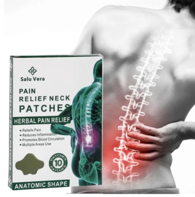 Лікувальний пластир для зняття болю в спині та хребті pain Relief neck Patches упаковка 10 штук - зображення 1