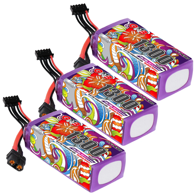 Батарея GNB 4S 1300mAh 15.2V 120C/240C XT60 - изображение 5