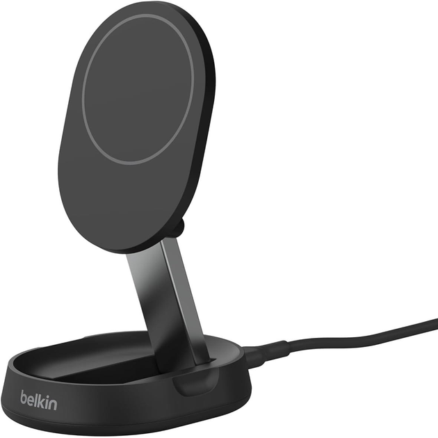 Бездротова зарядка Belkin BoostCharge Pro Convertible Magnetic Wireless Charging Stand with Qi2 15W Black (745883868377) - зображення 1