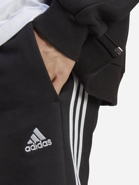 Шорти бавовняні короткі чоловічі adidas M 3S FT SHO IC9435 L Чорні (4066745317427) - зображення 6
