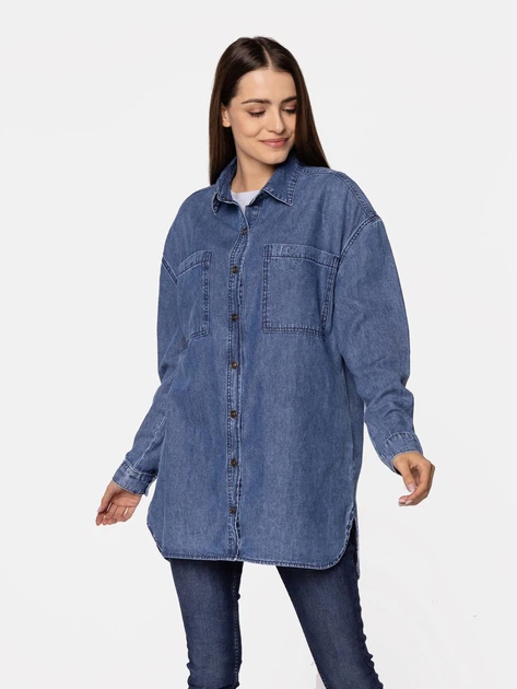 Koszula damska jeansowa damska Lee Cooper DARIA S Błękitna (5904347386511) - obraz 4