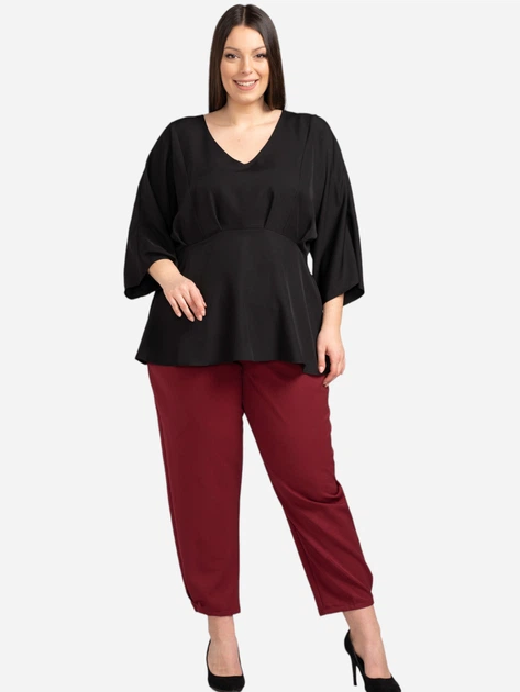 Блузка жіноча Karko BA033 48 Чорна (5903676075363) - зображення 3