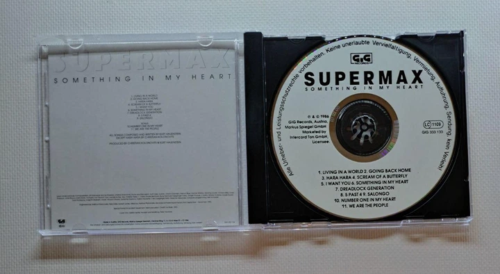 Supermax – Something In My Heart (1986) Audio CD (импорт, буклет) - Фото 4 Supermax – Something In My Heart (1986) Audio CD (импорт, буклет) - изображение 4