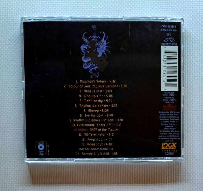Snap! – The Madman's Return (1992) Audio CD - зображення 3