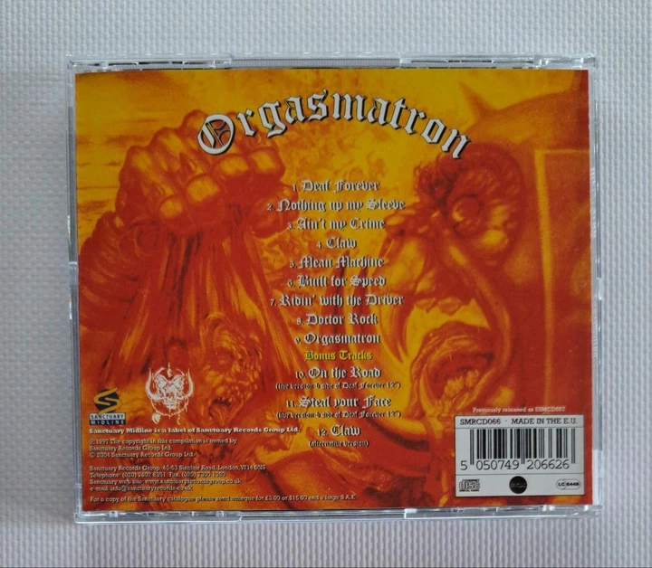 Motörhead – Orgasmatron (1986) Audio CD (импорт, буклет) - изображение 3