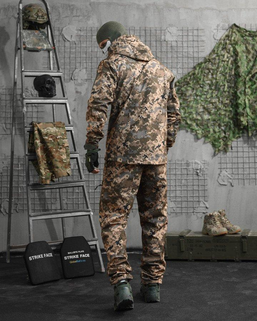 Тактический демисезонный костюм SoftShell 2XL пиксель (88488) - изображение 4