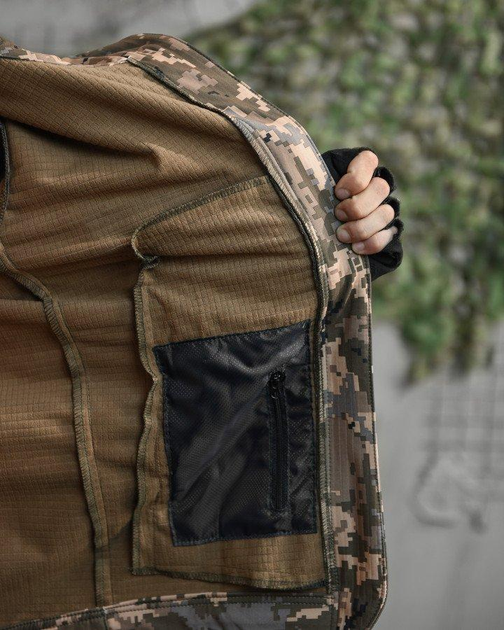 Тактический демисезонный костюм SoftShell 2XL пиксель (88488) - изображение 7