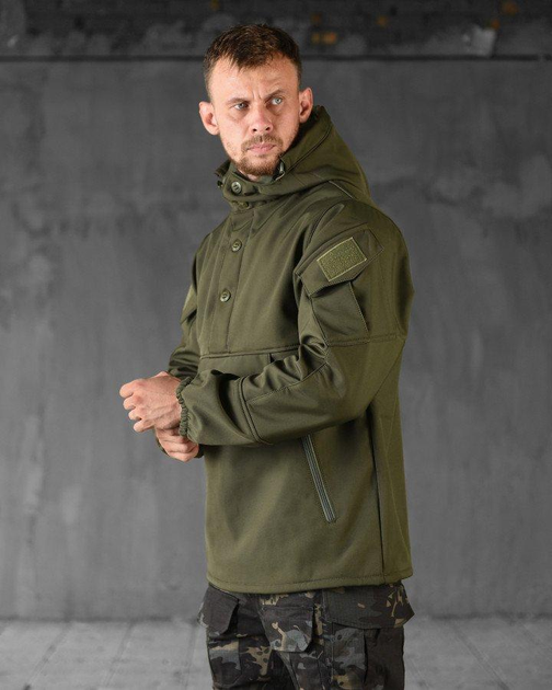 Тактична куртка демісезонна анорак SoftShell L олива (88917) - зображення 2