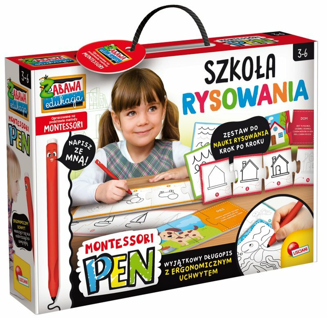 Набір для творчості Lisciani Montessori Pen Школа малювання (8008324106578) - зображення 1