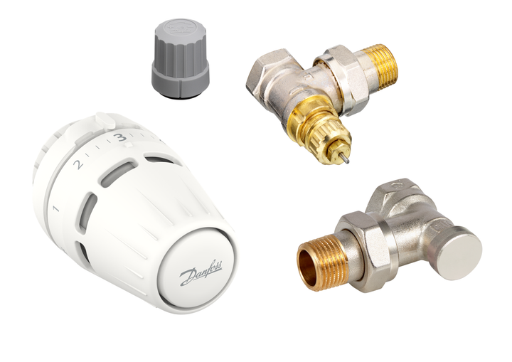 Danfoss Комплект термостатический Regus RA + RA-FN + RLV-S, 1/2", угловой - изображение 2